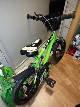 Bicicleta infantil 14 pollici verde