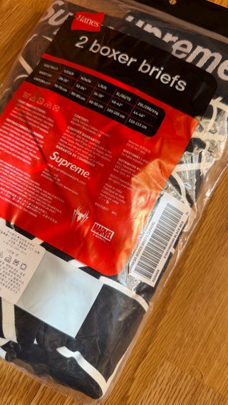 Supreme SpiderMan Boxer Hanes Black SS26