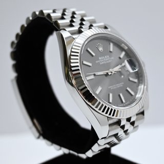 Rolex Datejust 41mm Acero Bisel Oro Blanco