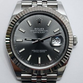 Rolex Datejust 41mm Acero Bisel Oro Blanco