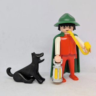 Playmobil pastor con pipa, Perro y Farol