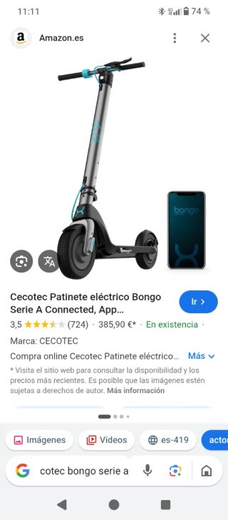 Cecotec Patinete Eléctrico Bongo Serie A