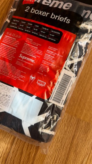 Supreme SpiderMan Boxer Hanes Black SS26