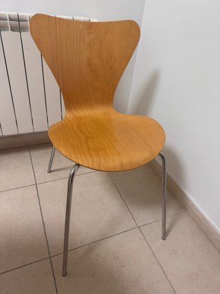 Silla madera y metal buen estado