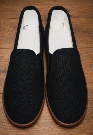Zapatillas Slip-on Negras (Estilo Alpargata / Vans