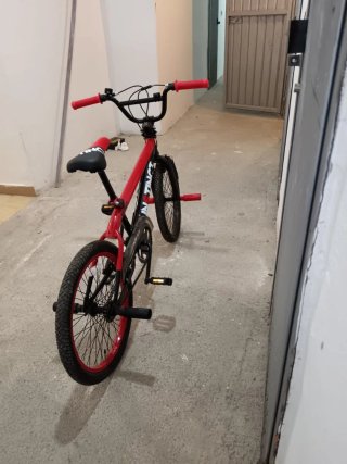 Bicicletta BMX Freestyle Acciaio Rossa
