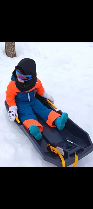 Mono de nieve 3 años