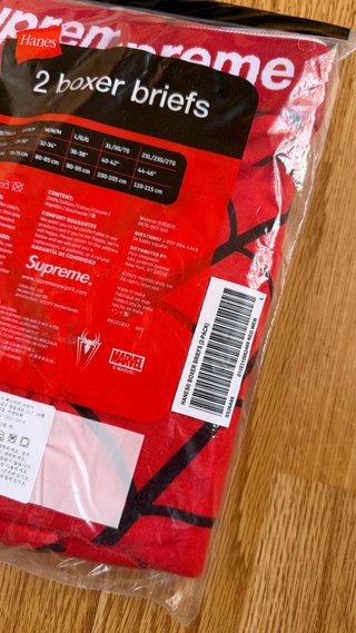 Supreme SpiderMan Boxer Hanes Red SS26