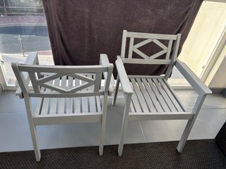 2 Sillas Bondholmen de Madera IKEA Reposabrazos
