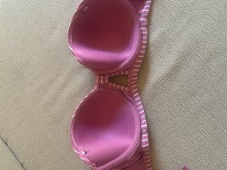 Bikini de rayas rosa y blanco