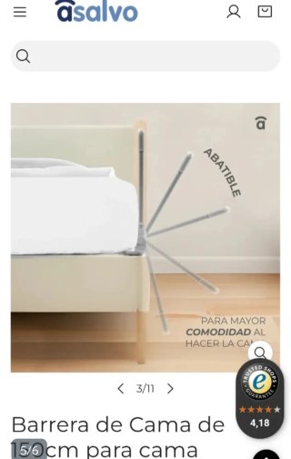 Barrera Cama Asalvo 150 cm