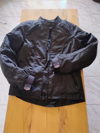 Chaqueta Moto Mujer Negra
