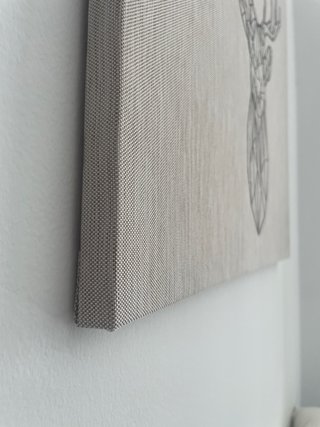 Cuadro de tela geométrica de ciervo 57x57cm