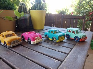 Lote 4 coches de juguete