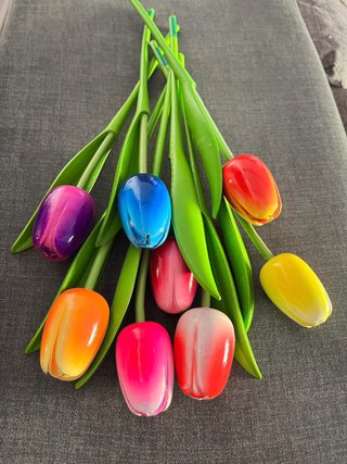 Tulipanes de madera Keukenhof Holanda 33cm