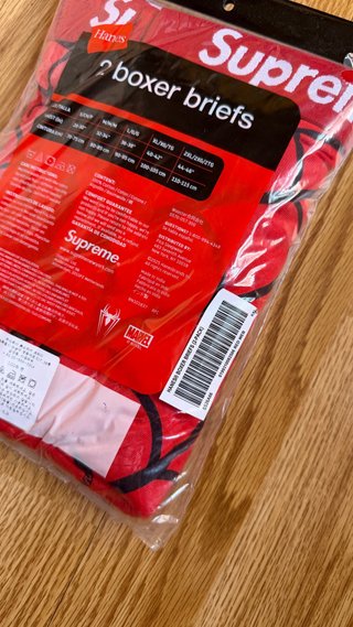 Supreme SpiderMan Boxer Hanes Red SS26