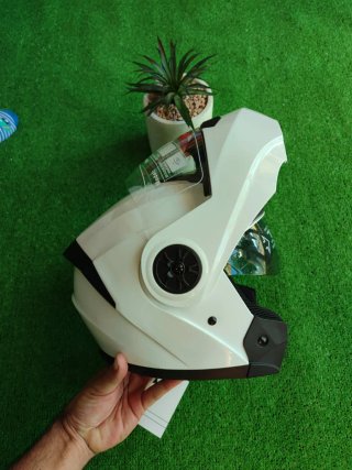 Casco Moto Modular Talla M Blanco