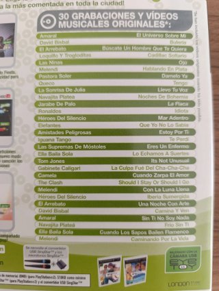 Lote 3 Juegos Singstar PS2