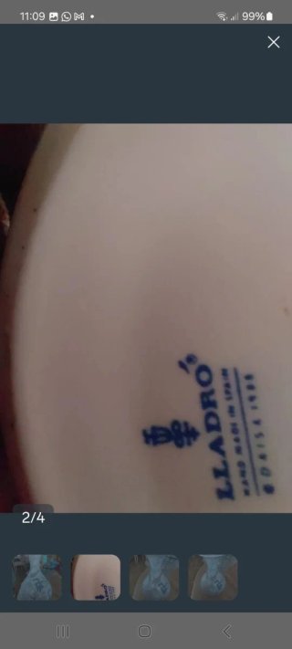 Jarrón Lladró Porcelana Multicolor
