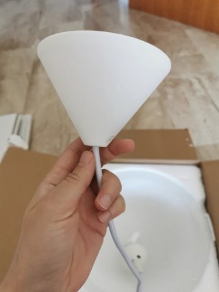 Pantalla de lámpara de cristal