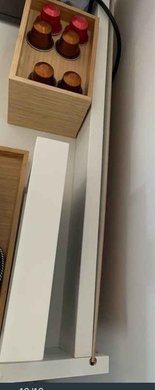 Cómoda Ikea HAUGA blanca y madera