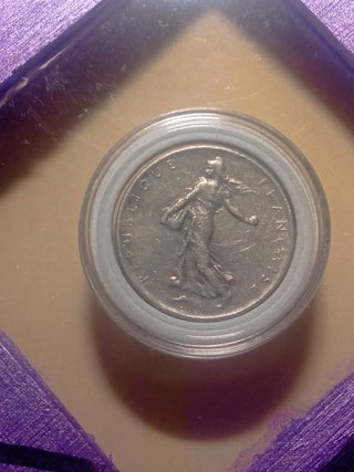 Moneda 1 Franco Francia 1961