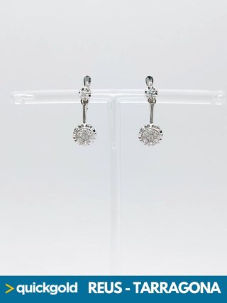 040-04-00650 PENDIENTES ORO BLANCO 18K
