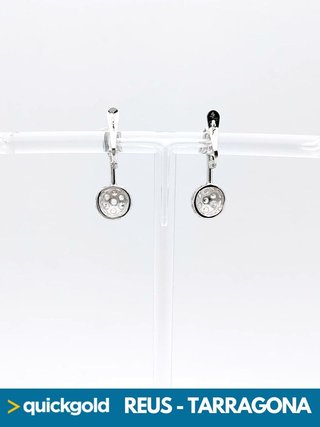 040-04-00650 PENDIENTES ORO BLANCO 18K