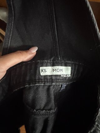 Peto corto vaquero negro Kiabi Talla XS