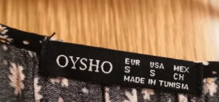 Vestido Oysho flores volantes