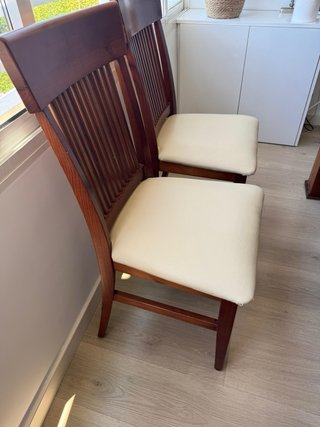 Mesa de comedor madera y cristal
