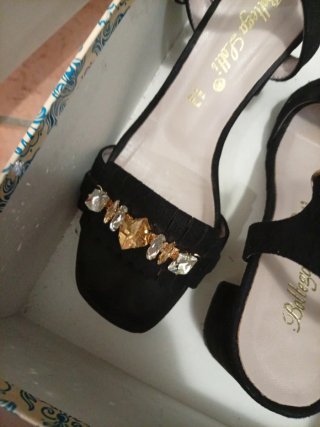 Sandali donna eleganti neri con strass