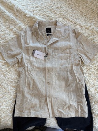 Conjunto Camisa y Pantalón Beige/Negro