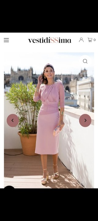 Vestido fiesta Vestidissima rosa