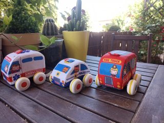 Coches de tela para niños