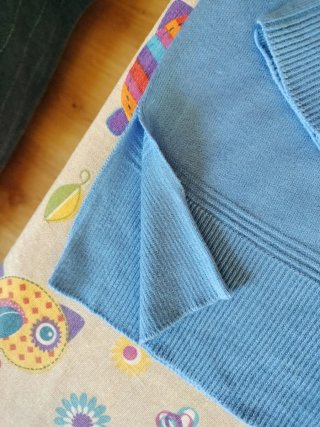 Jersey azul de punto