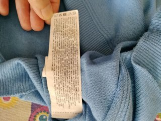 Jersey azul de punto