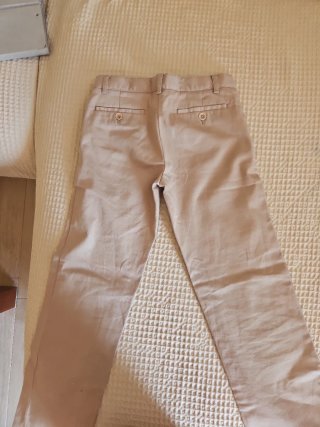 Pantalón niño Tizzas beige T. 9-10
