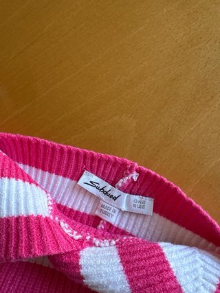 Top Subdued rayas rosa y blanco Talla S