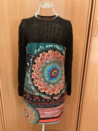 Vestido Desigual Talla 44 Multicolor