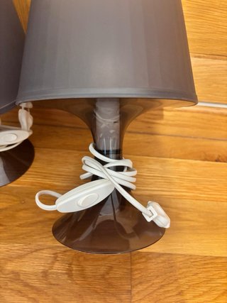 Lámparas de mesa Ikea (2) grises