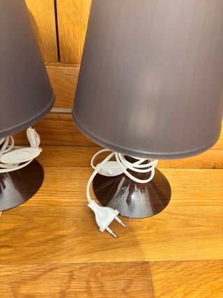 Lámparas de mesa Ikea (2) grises