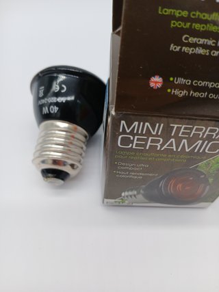 Reptiles Planet Lámpara de Calor Reptiles y Mini terrarios, de cerámica, 40 W