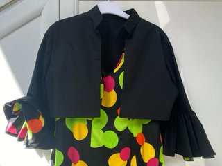 Traje Flamenca Gitana Negro Lunares