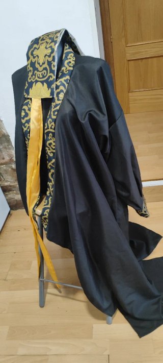 Tunica Hanfu Cosplay XL Nera e Dorata