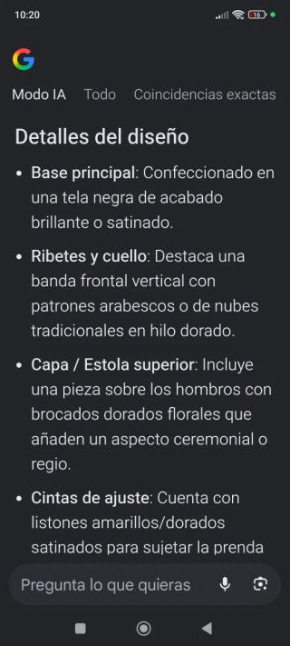 Tunica Hanfu Cosplay XL Nera e Dorata