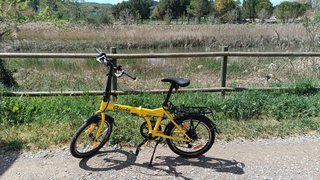 Bicicleta Plegable Amarilla Ricola