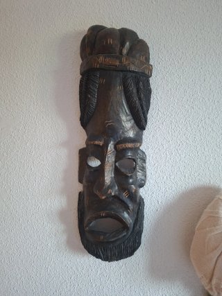 Máscara Decorativa de Madera