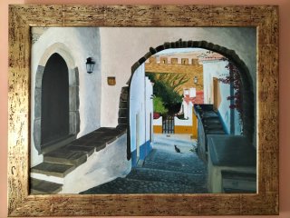 Cuadro Óleo Original 97x75cm con Marco