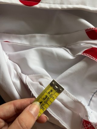 Traje Flamenca Blanco y Rojo